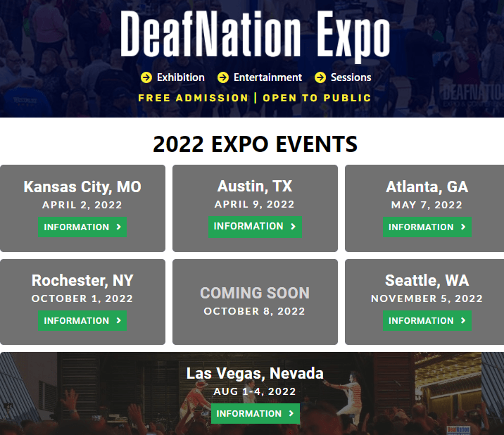 Deafnation Expo 2024 Schedule Today Amie